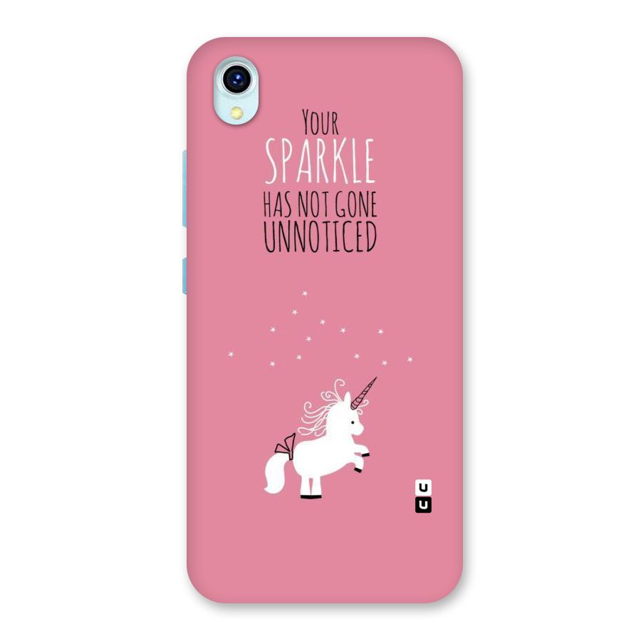 Sparkle Not Unnoticed Back Case for Vivo Y1s