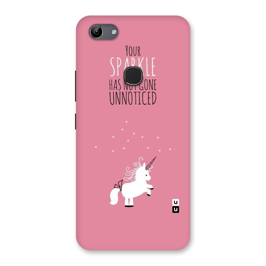 Sparkle Not Unnoticed Back Case for Vivo Y81