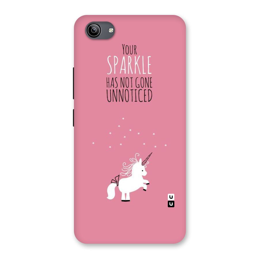 Sparkle Not Unnoticed Back Case for Vivo Y81i