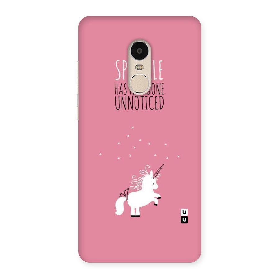Sparkle Not Unnoticed Back Case for Xiaomi Redmi Note 4