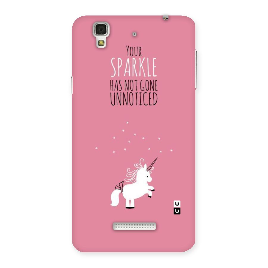 Sparkle Not Unnoticed Back Case for YU Yureka Plus
