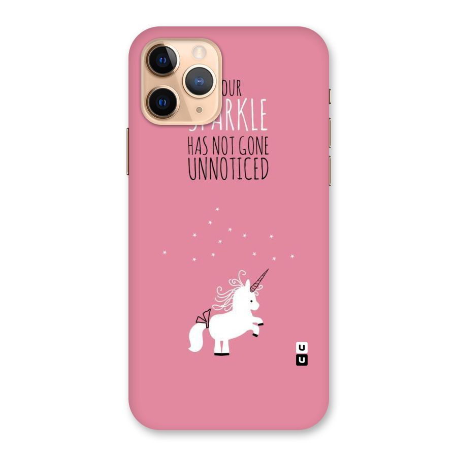 Sparkle Not Unnoticed Back Case for iPhone 11 Pro
