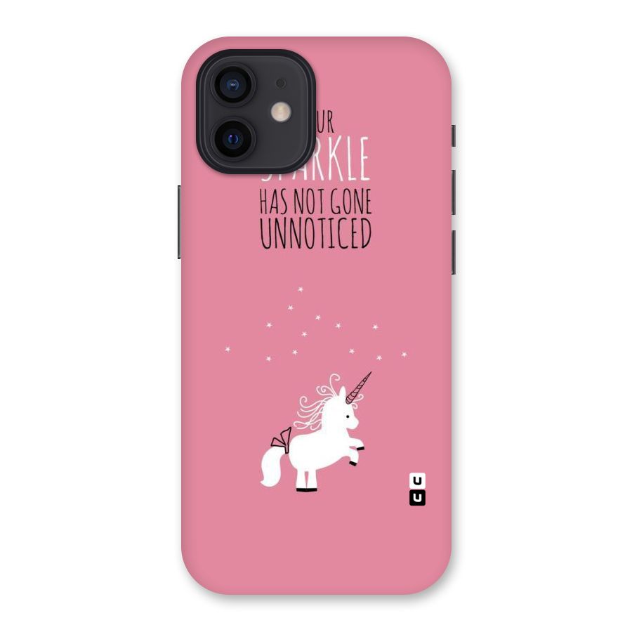 Sparkle Not Unnoticed Back Case for iPhone 12