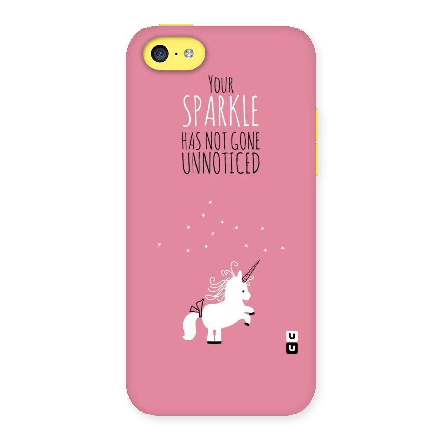 Sparkle Not Unnoticed Back Case for iPhone 5C
