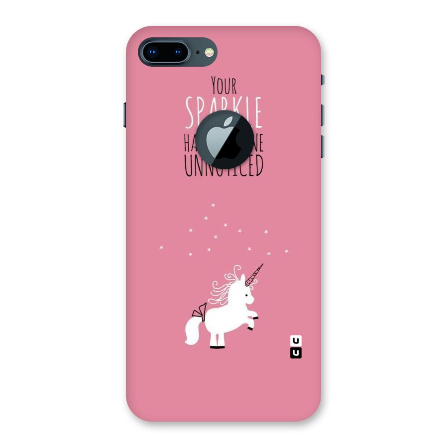 Sparkle Not Unnoticed Back Case for iPhone 7 Plus Logo Cut