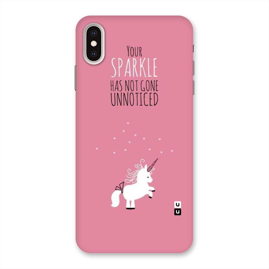 Sparkle Not Unnoticed Back Case for iPhone XS Max