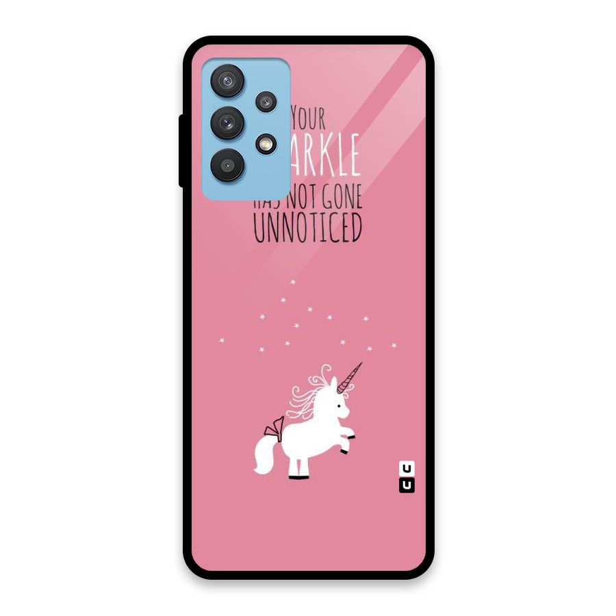Sparkle Not Unnoticed Glass Back Case for Galaxy M32 5G