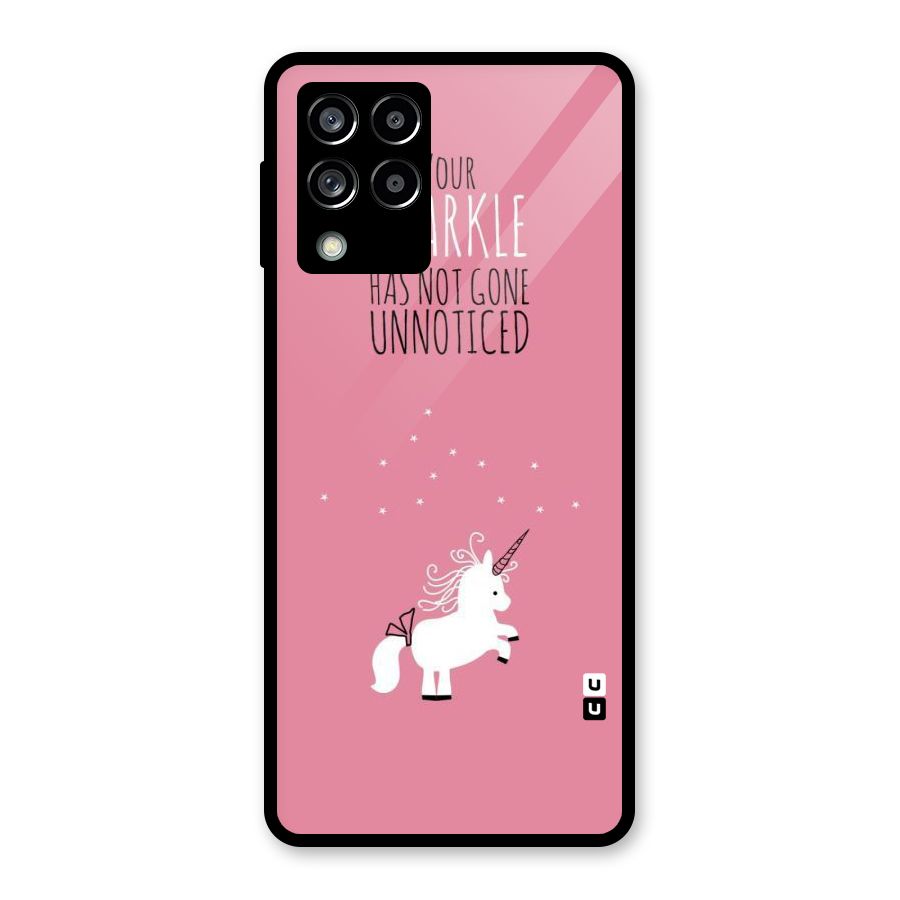 Sparkle Not Unnoticed Glass Back Case for Galaxy M53 5G
