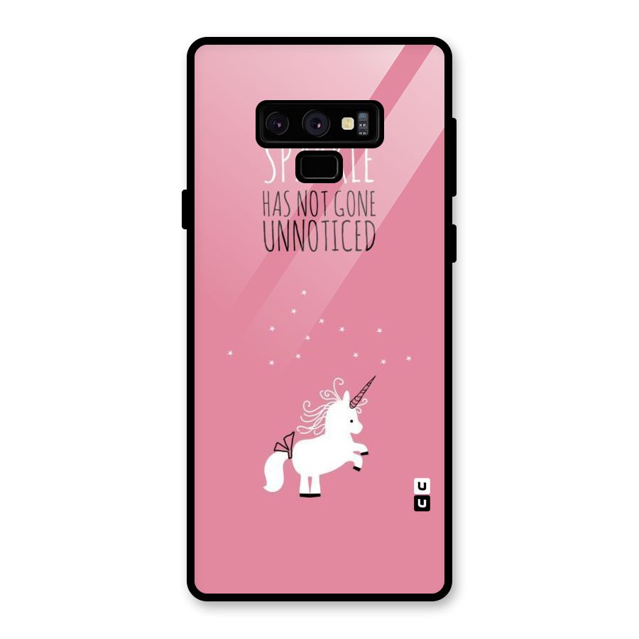 Sparkle Not Unnoticed Glass Back Case for Galaxy Note 9