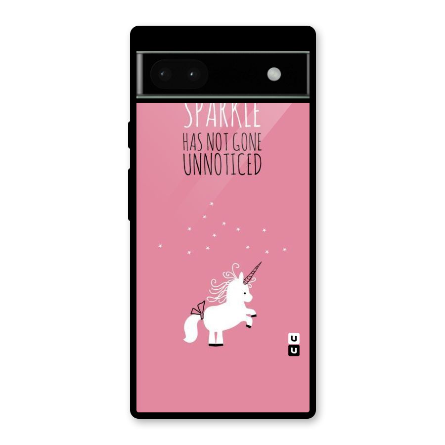 Sparkle Not Unnoticed Glass Back Case for Google Pixel 6a
