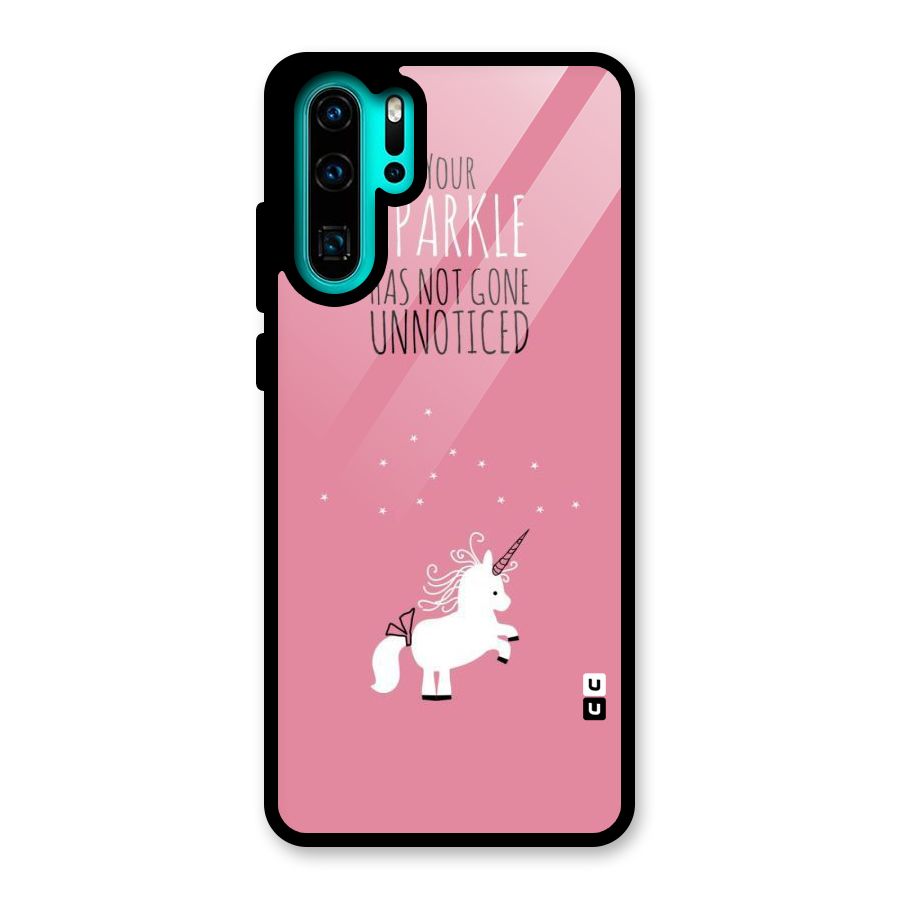 Sparkle Not Unnoticed Glass Back Case for Huawei P30 Pro