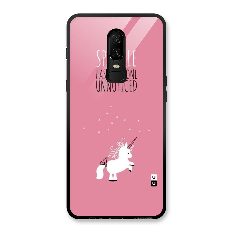 Sparkle Not Unnoticed Glass Back Case for OnePlus 6