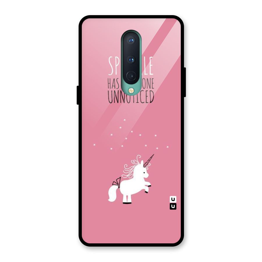 Sparkle Not Unnoticed Glass Back Case for OnePlus 8