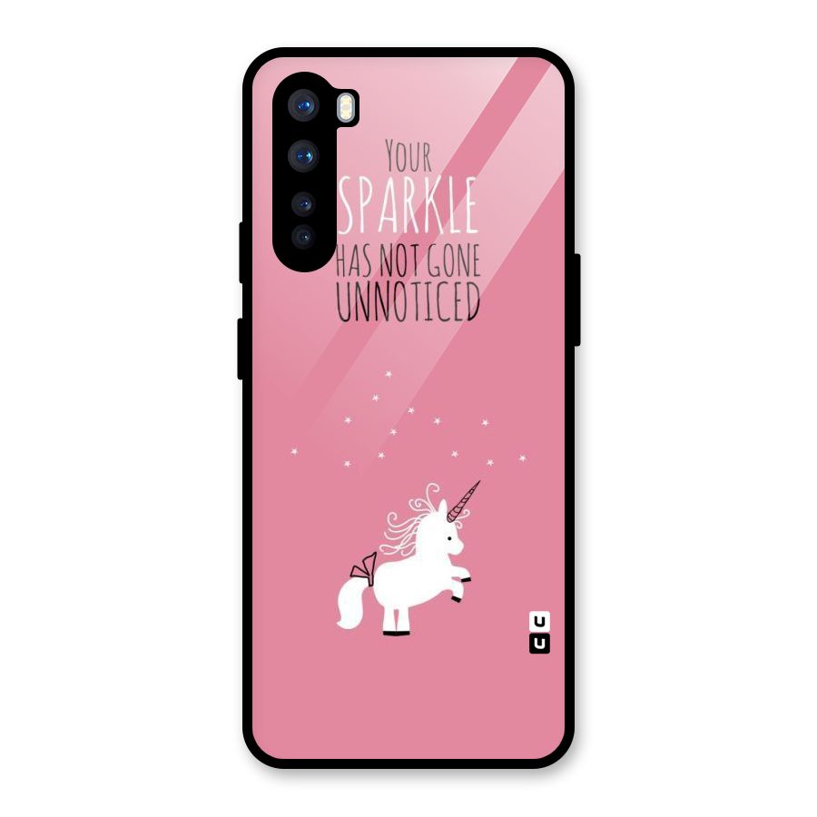 Sparkle Not Unnoticed Glass Back Case for OnePlus Nord