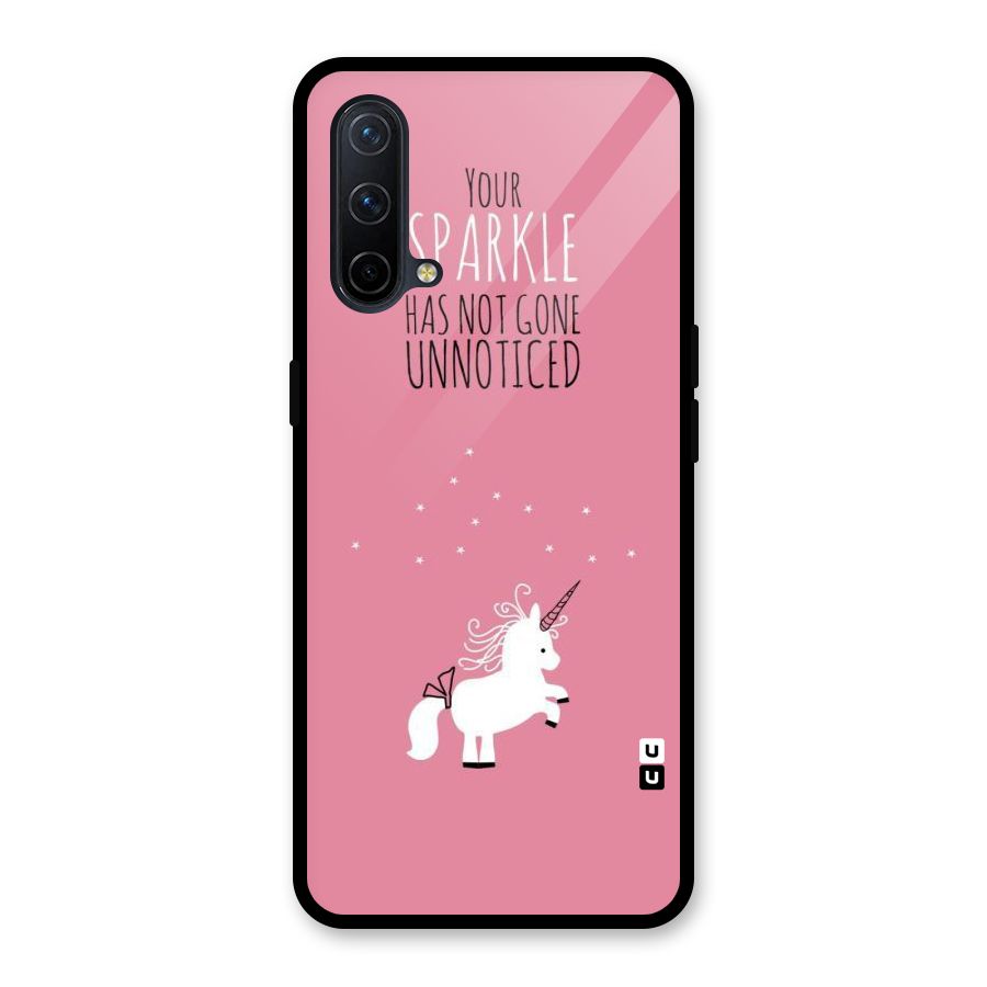 Sparkle Not Unnoticed Glass Back Case for OnePlus Nord CE 5G