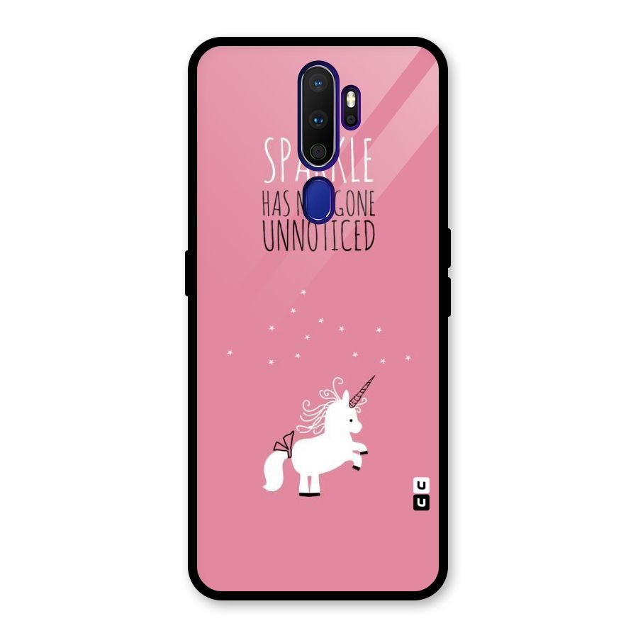 Sparkle Not Unnoticed Glass Back Case for Oppo A9 (2020)