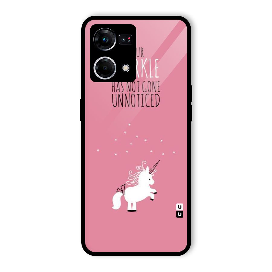 Sparkle Not Unnoticed Glass Back Case for Oppo F21 Pro 4G