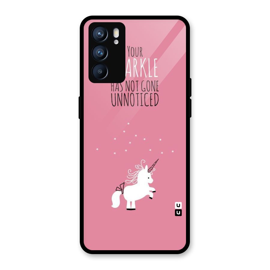 Sparkle Not Unnoticed Glass Back Case for Oppo Reno6 5G
