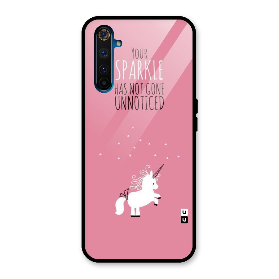 Sparkle Not Unnoticed Glass Back Case for Realme 6 Pro