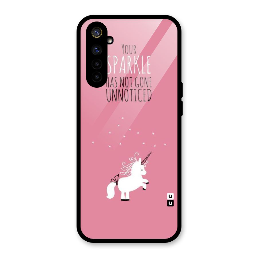 Sparkle Not Unnoticed Glass Back Case for Realme 6i