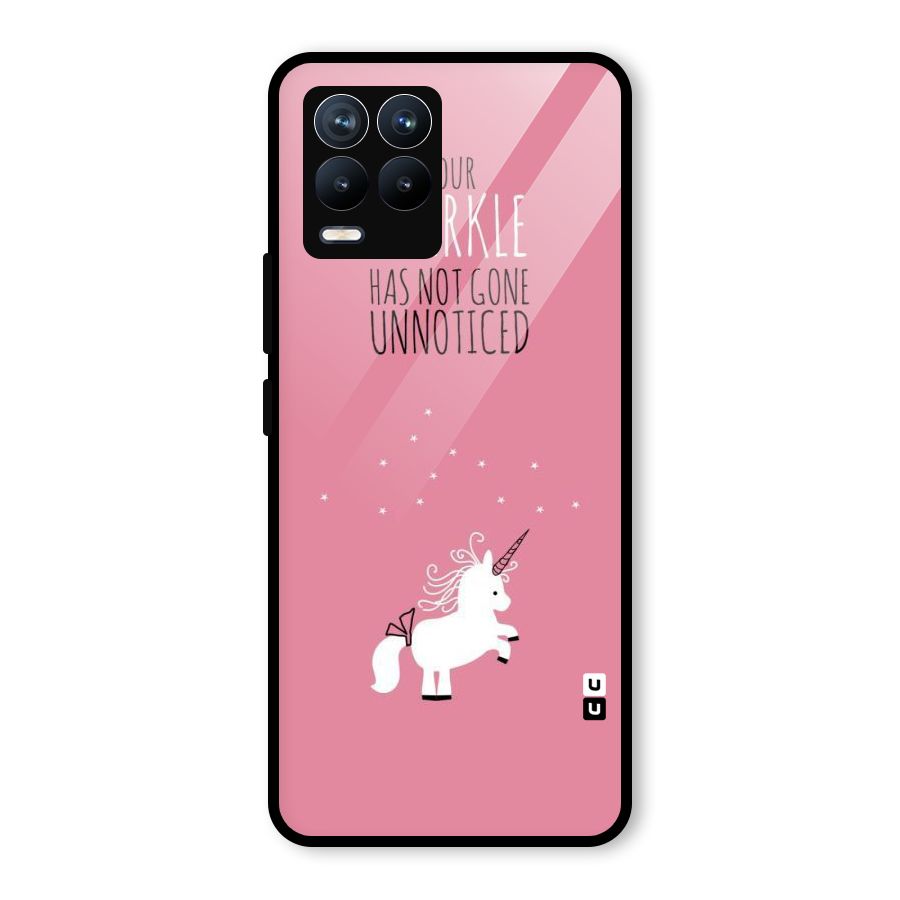 Sparkle Not Unnoticed Glass Back Case for Realme 8 Pro