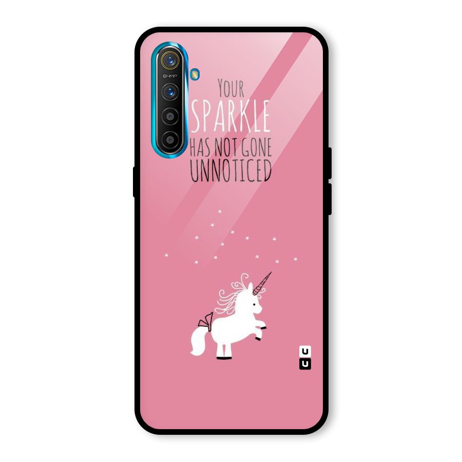 Sparkle Not Unnoticed Glass Back Case for Realme X2