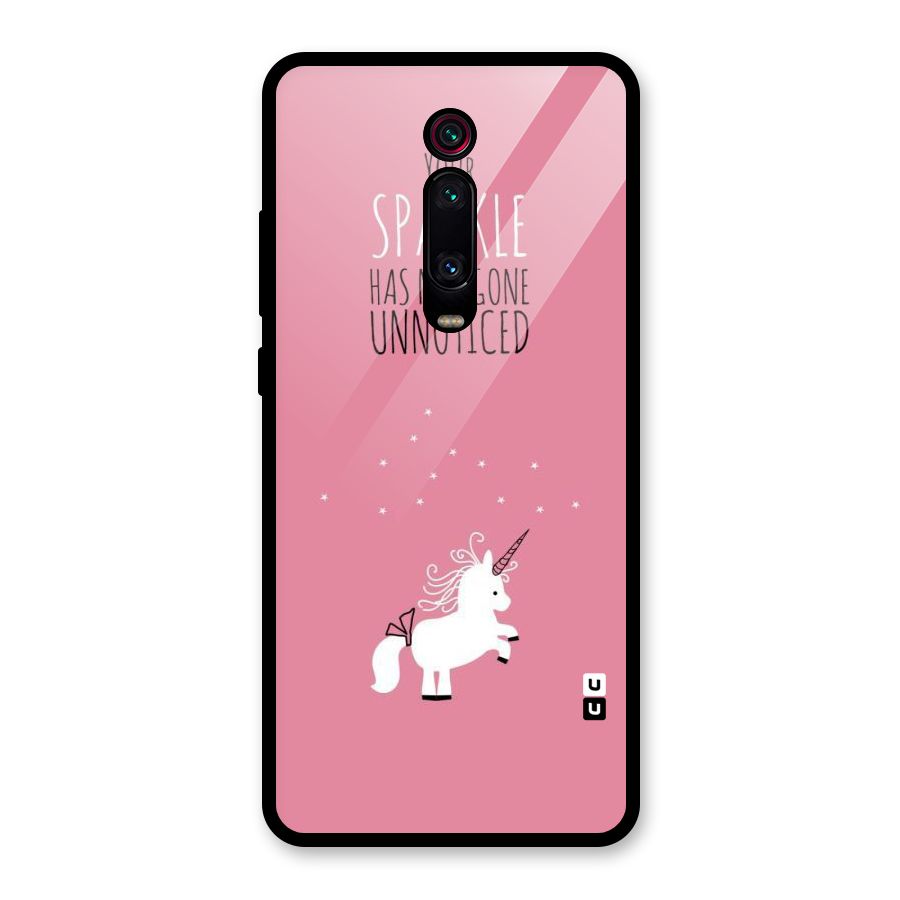 Sparkle Not Unnoticed Glass Back Case for Redmi K20 Pro