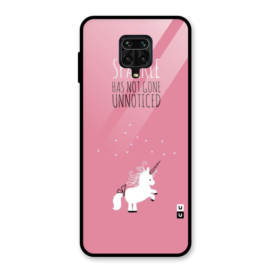 Sparkle Not Unnoticed Glass Back Case for Redmi Note 10 Lite