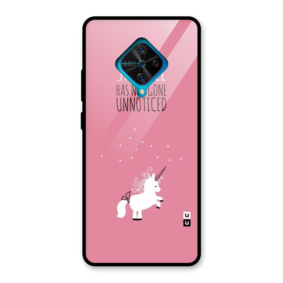 Sparkle Not Unnoticed Glass Back Case for Vivo S1 Pro