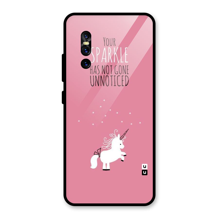 Sparkle Not Unnoticed Glass Back Case for Vivo V15 Pro