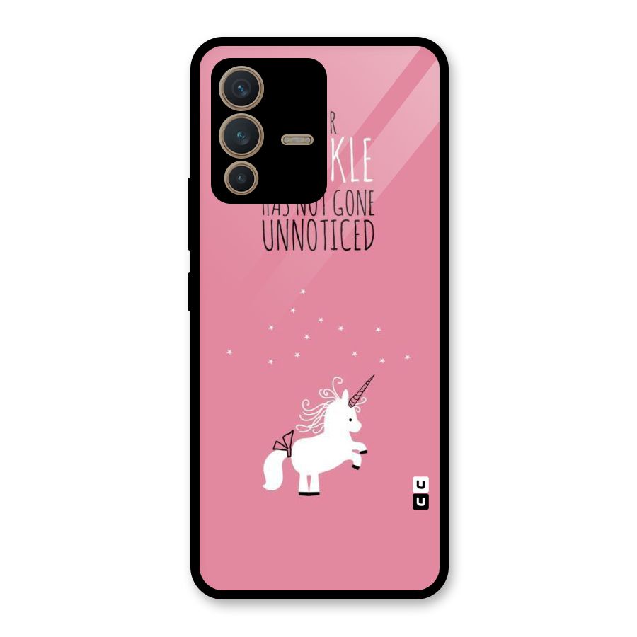 Sparkle Not Unnoticed Glass Back Case for Vivo V23 5G