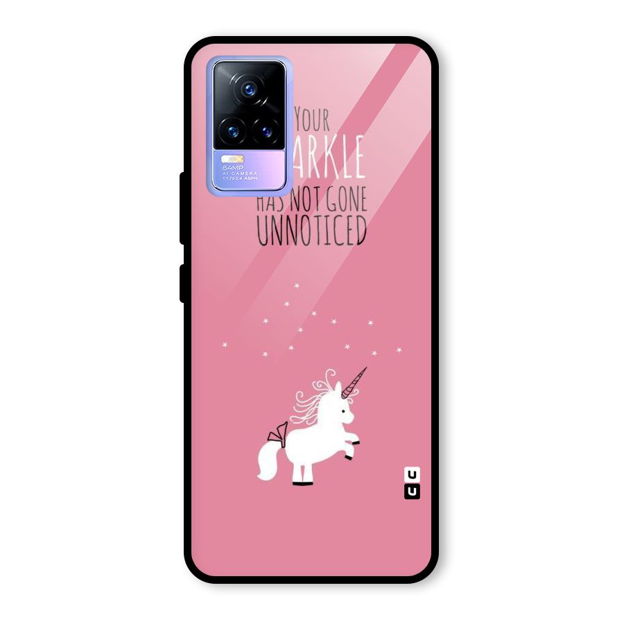 Sparkle Not Unnoticed Glass Back Case for Vivo Y73