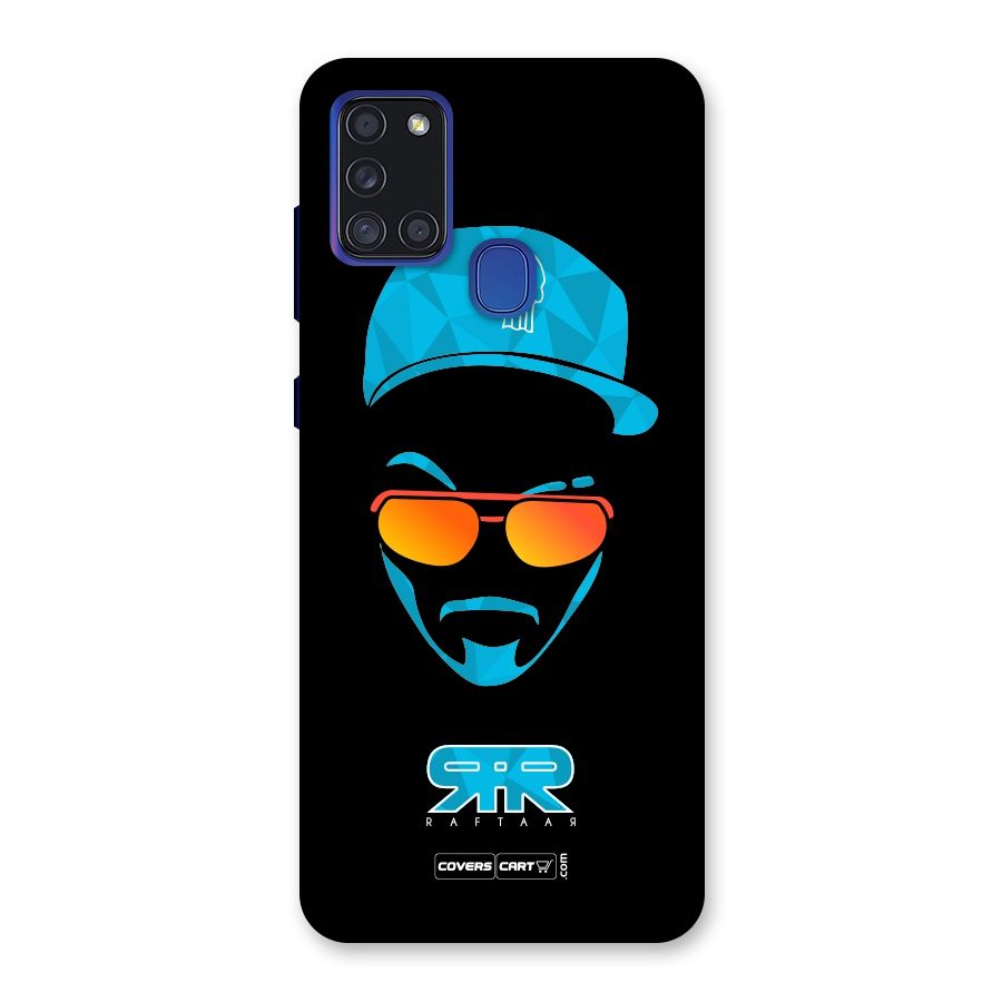 Special Raftaar Edition Blue Back Case for Galaxy A21s