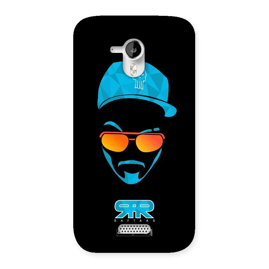 Special Raftaar Edition Blue Back Case for Micromax Canvas HD A116