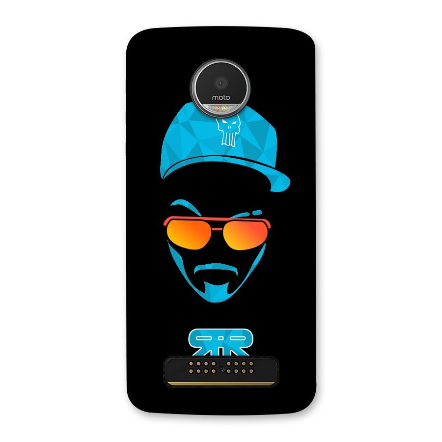 Special Raftaar Edition Blue Back Case for Moto Z Play