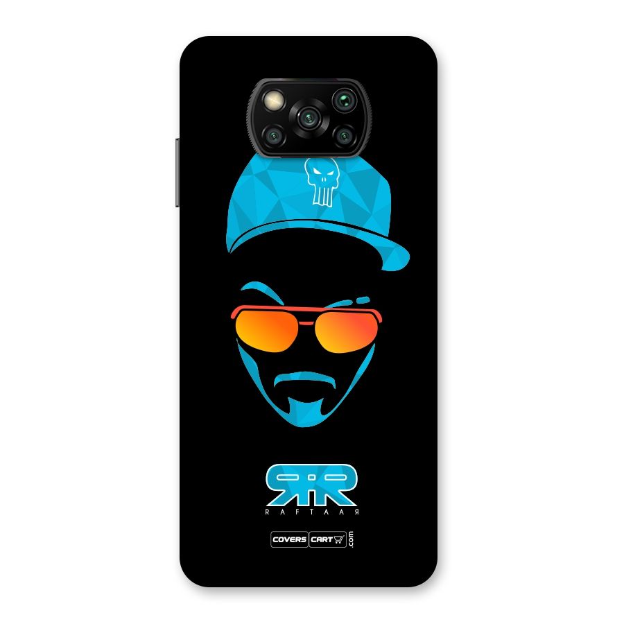 Special Raftaar Edition Blue Back Case for Poco X3