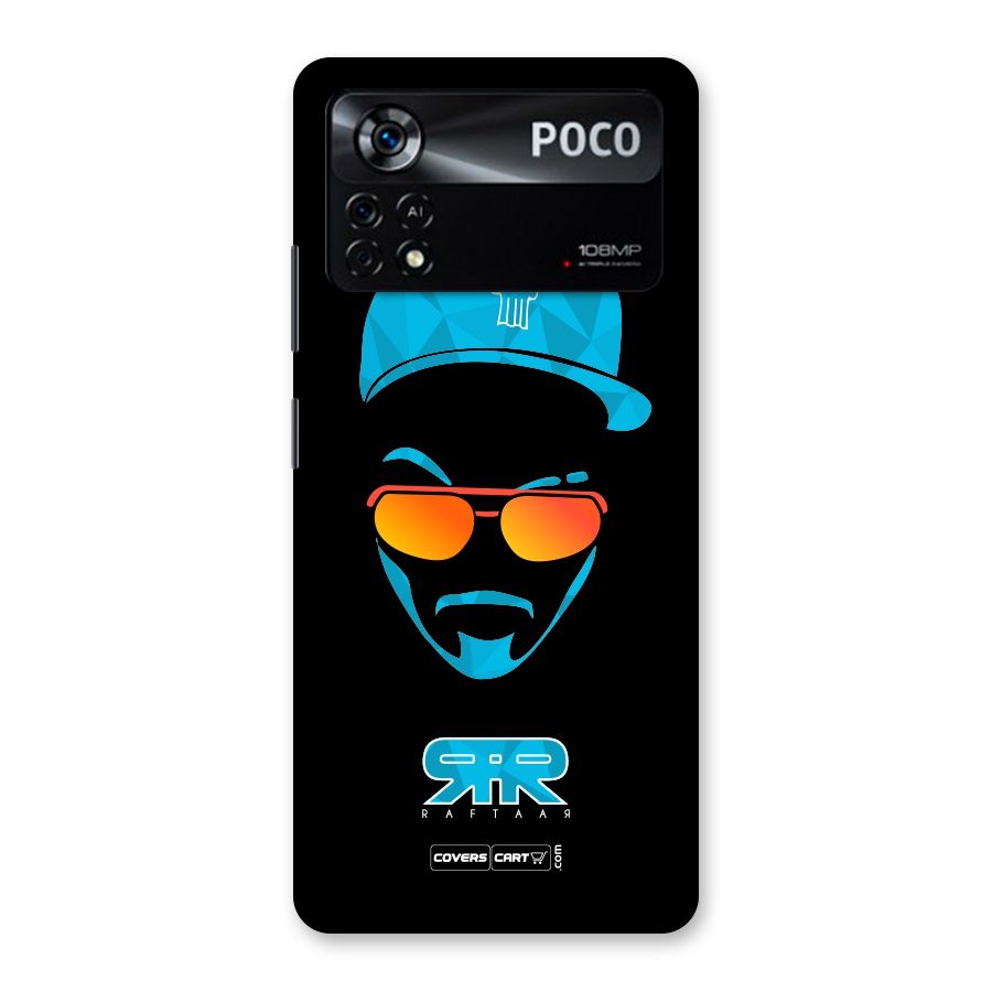 Special Raftaar Edition Blue Back Case for Poco X4 Pro 5G