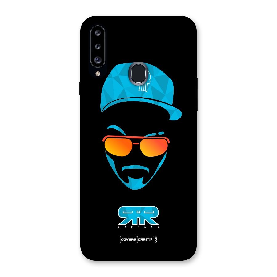 Special Raftaar Edition Blue Back Case for Samsung Galaxy A20s