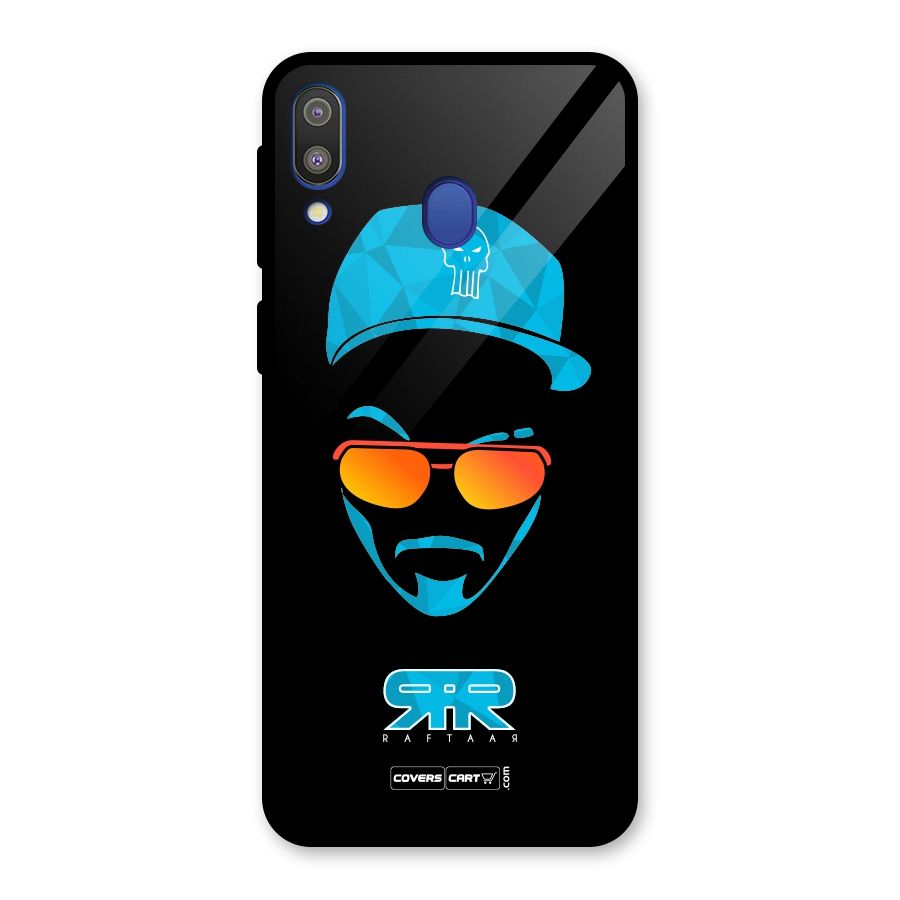 Special Raftaar Edition Blue Glass Back Case for Galaxy M20