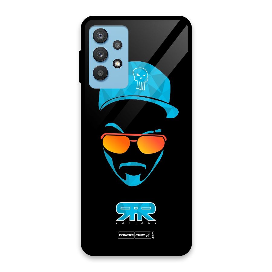 Special Raftaar Edition Blue Glass Back Case for Galaxy M32 5G