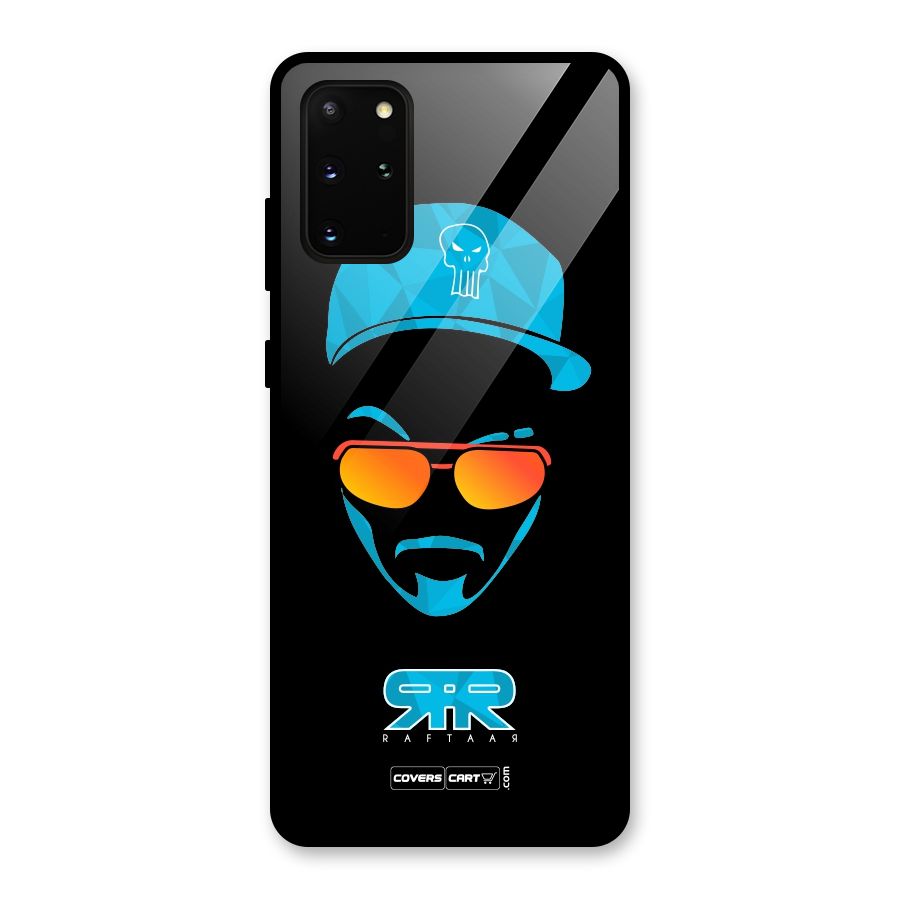 Special Raftaar Edition Blue Glass Back Case for Galaxy S20 Plus