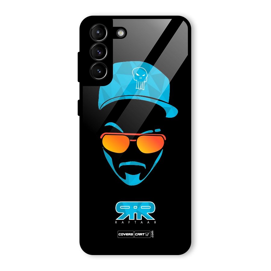 Special Raftaar Edition Blue Glass Back Case for Galaxy S21 Plus