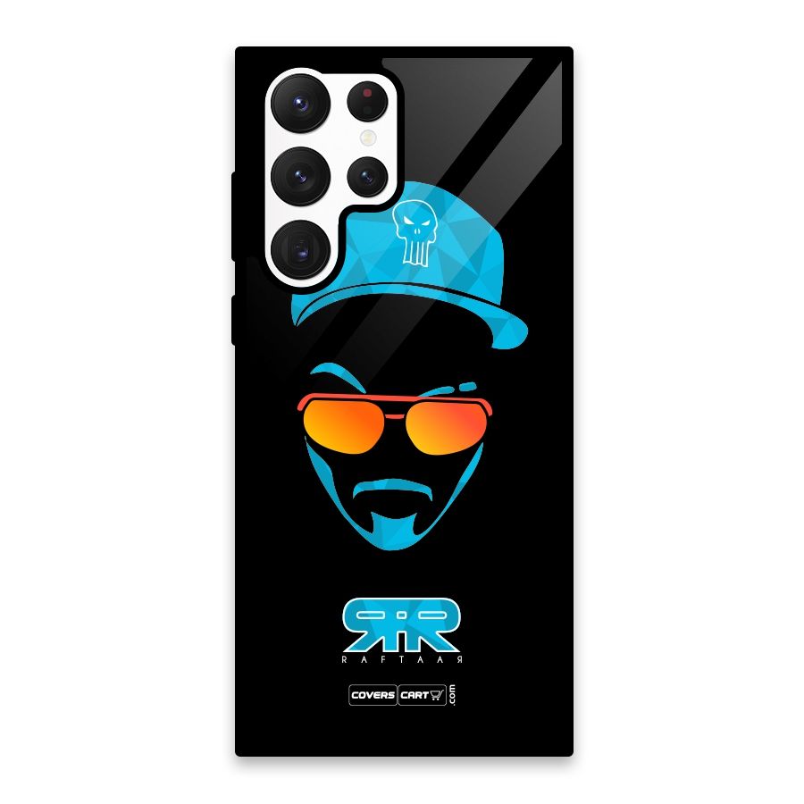 Special Raftaar Edition Blue Glass Back Case for Galaxy S22 Ultra 5G