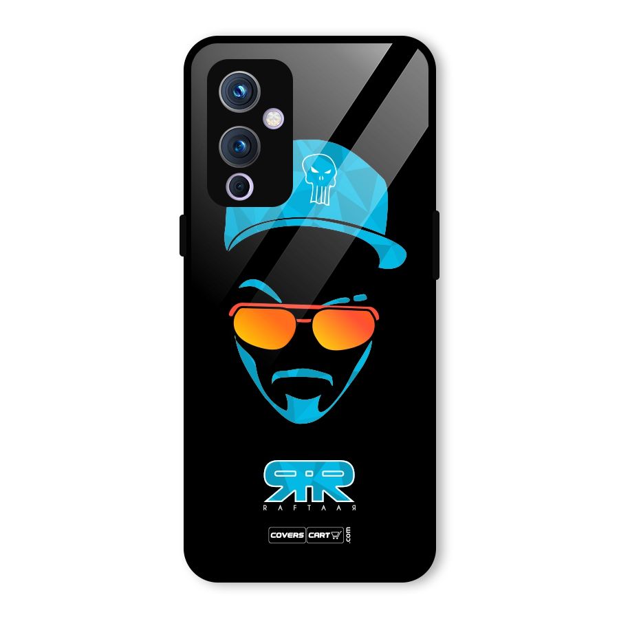Special Raftaar Edition Blue Glass Back Case for OnePlus 9