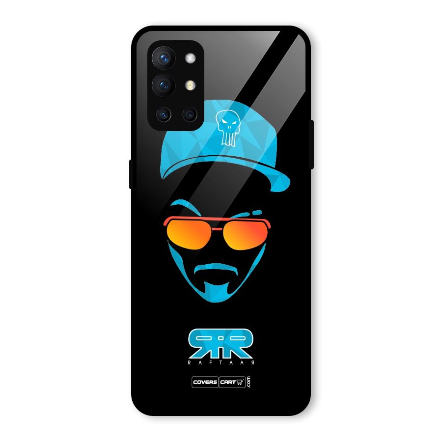 Special Raftaar Edition Blue Glass Back Case for OnePlus 9R