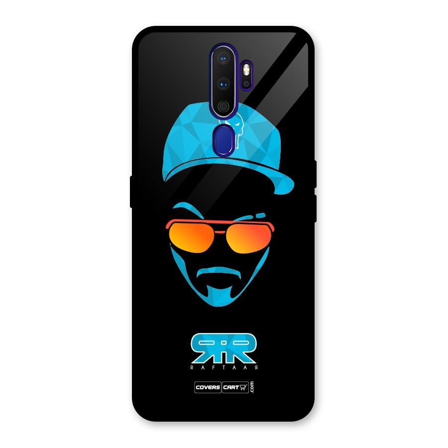 Special Raftaar Edition Blue Glass Back Case for Oppo A9 (2020)