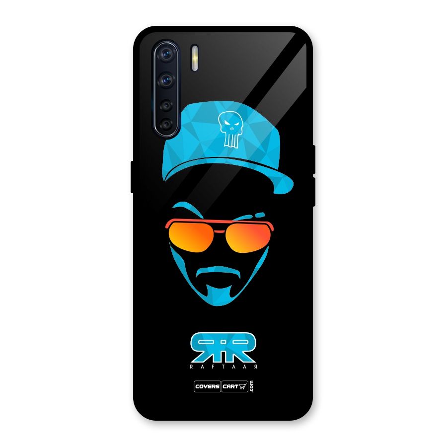 Special Raftaar Edition Blue Glass Back Case for Oppo F15