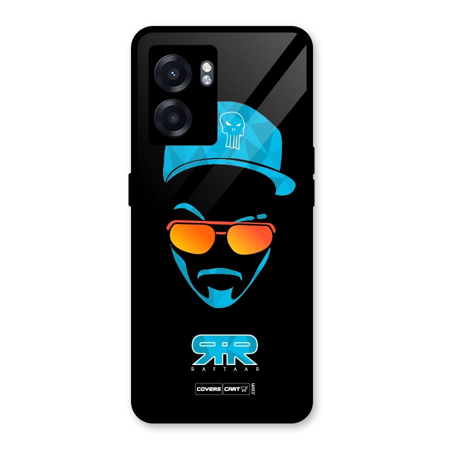 Special Raftaar Edition Blue Glass Back Case for Oppo K10 (5G)