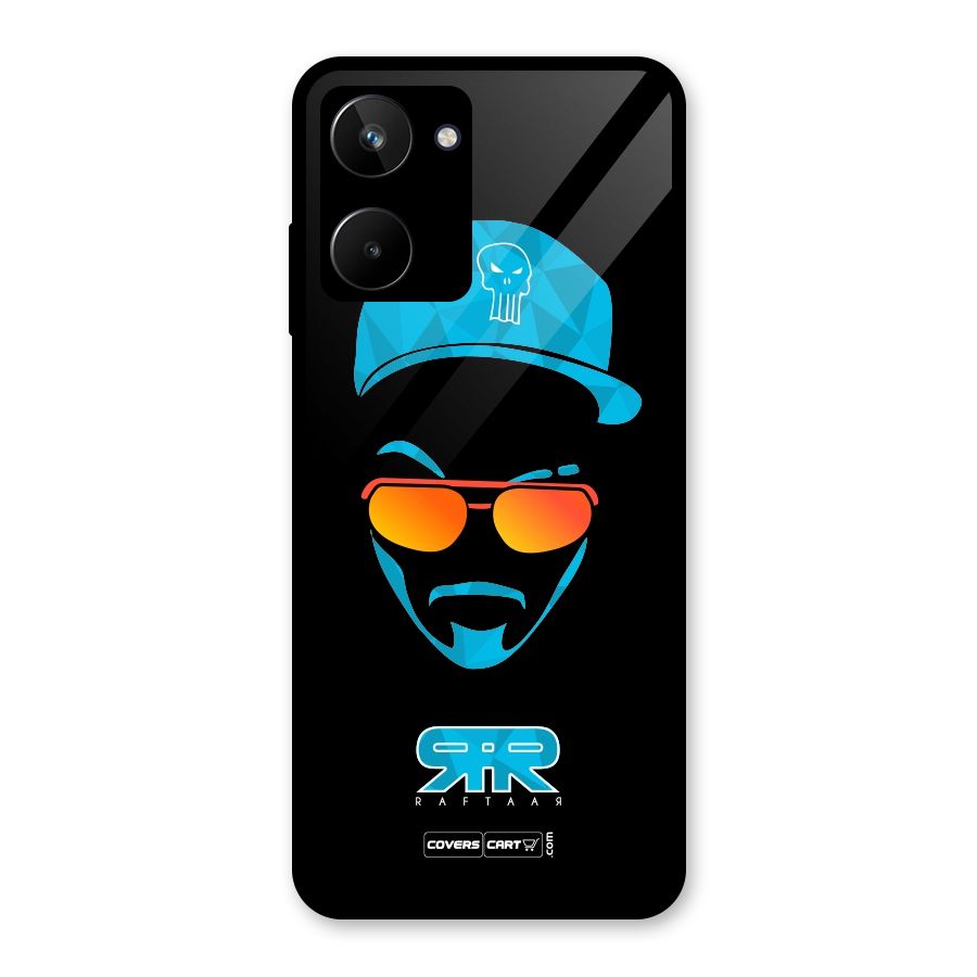 Special Raftaar Edition Blue Glass Back Case for Realme 10