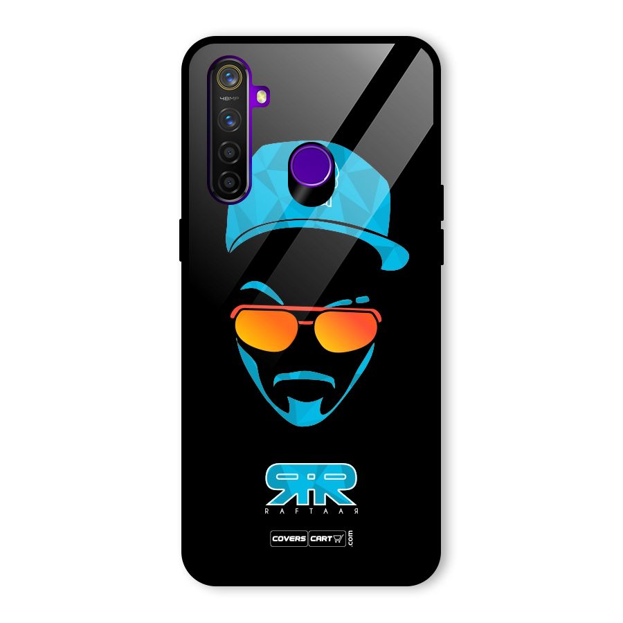 Special Raftaar Edition Blue Glass Back Case for Realme 5 Pro